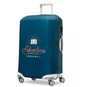 NEW Samsonite Printed Luggage Cover Medium Fits 24"-26" Cases "Adventure Begins"
